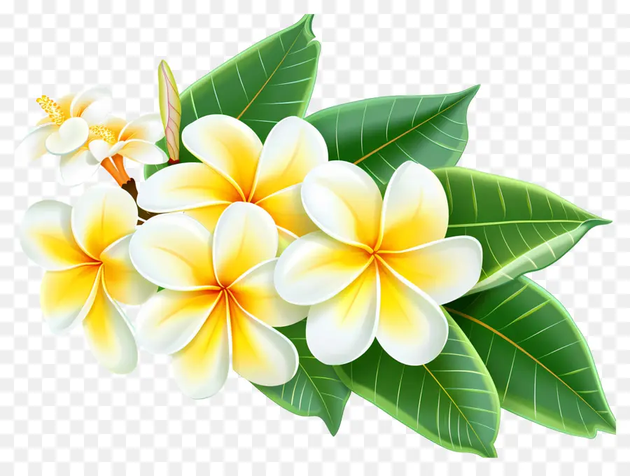 Frangipani Çiçeği，Plumeria'nın çiçekleri PNG