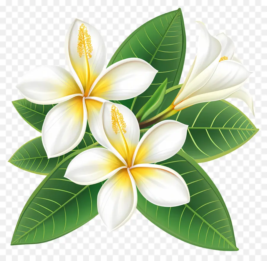 Frangipani Çiçeği，Plumeria'nın çiçekleri PNG