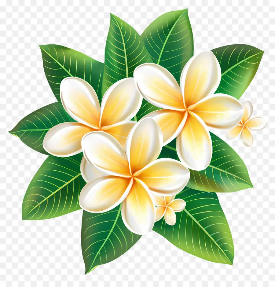 Frangipani Çiçeği，Çiçek çelengi PNG