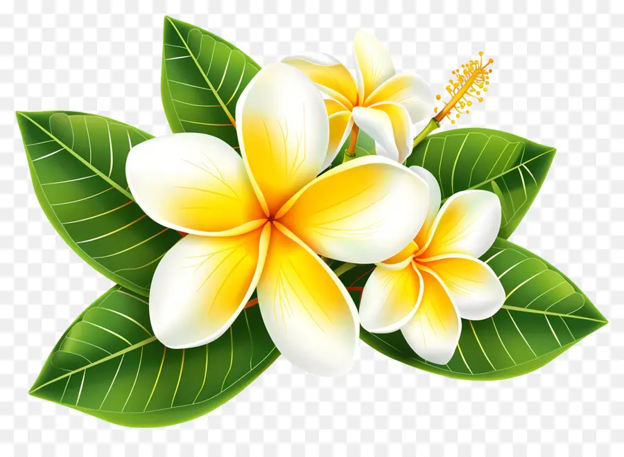 Frangipani Çiçeği，Plumeria'nın çiçekleri PNG