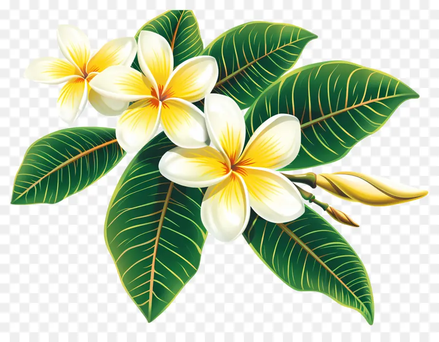 Frangipani Çiçeği，Plumeria'nın çiçekleri PNG