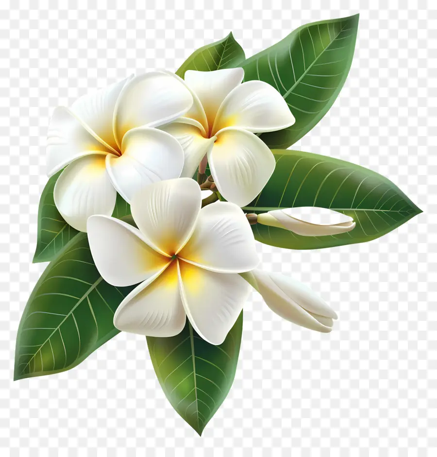 Frangipani Çiçeği，Plumeria'nın çiçekleri PNG