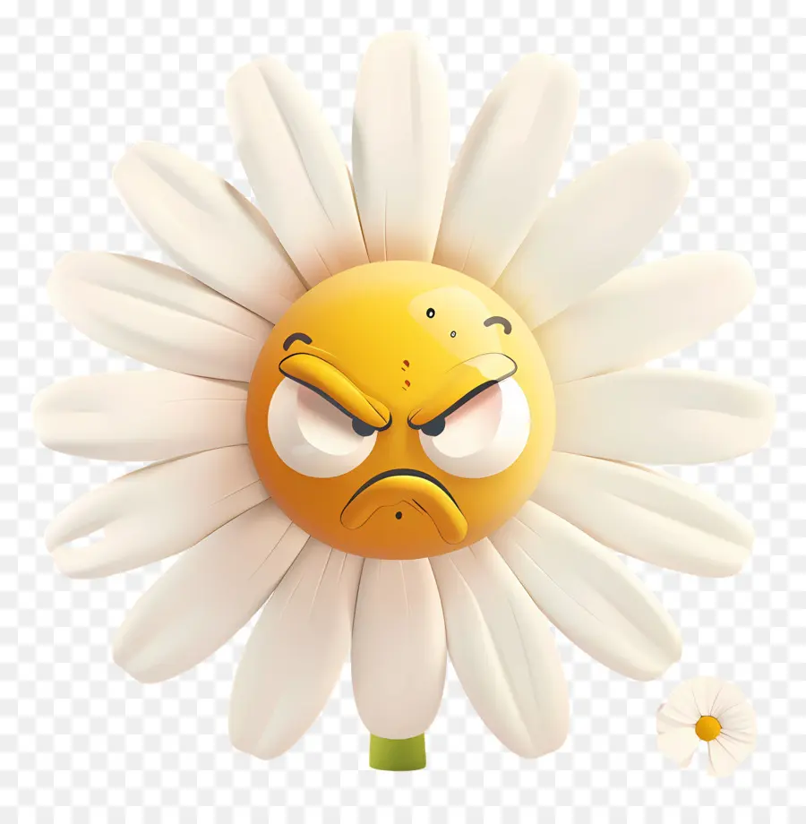 Çiçek Emojisi，Huysuz çiçek PNG