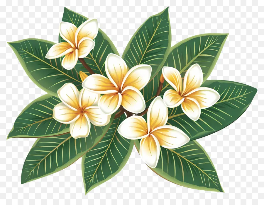 Frangipani Çiçeği，Plumeria'nın çiçekleri PNG