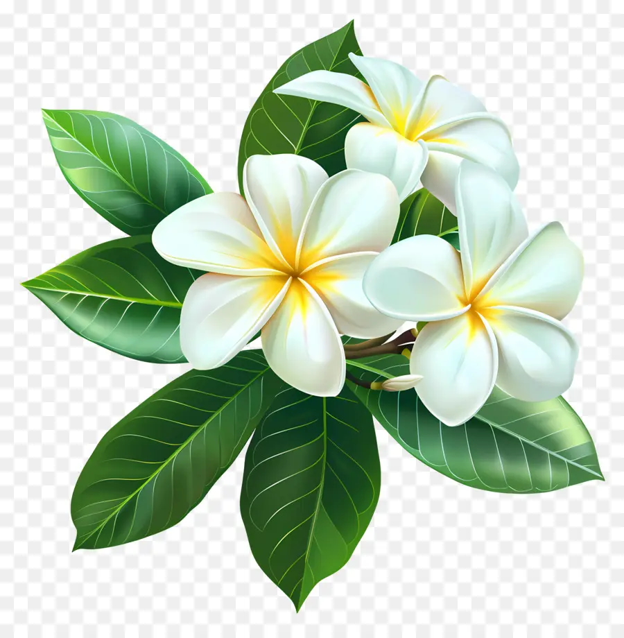 Frangipani Çiçeği，Plumeria'nın çiçekleri PNG