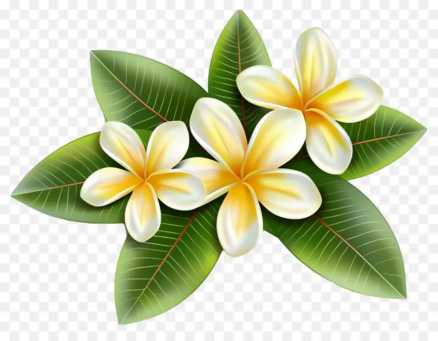 Frangipani Çiçeği，Plumeria'nın çiçekleri PNG