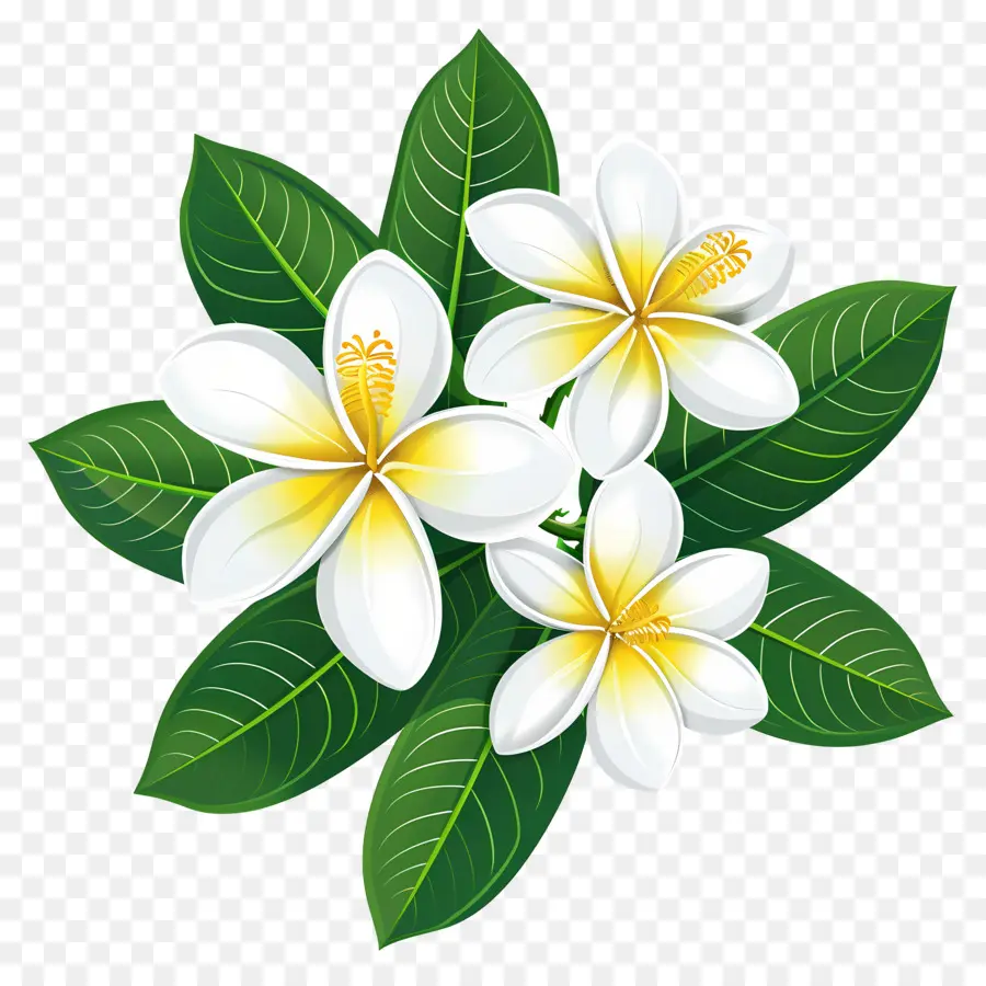 Frangipani Çiçeği，Plumeria'nın çiçekleri PNG