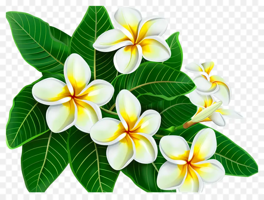 Frangipani Çiçeği，Plumeria'nın çiçekleri PNG