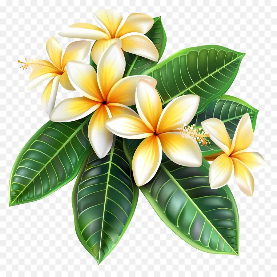 Frangipani Çiçeği，Plumeria'nın çiçekleri PNG