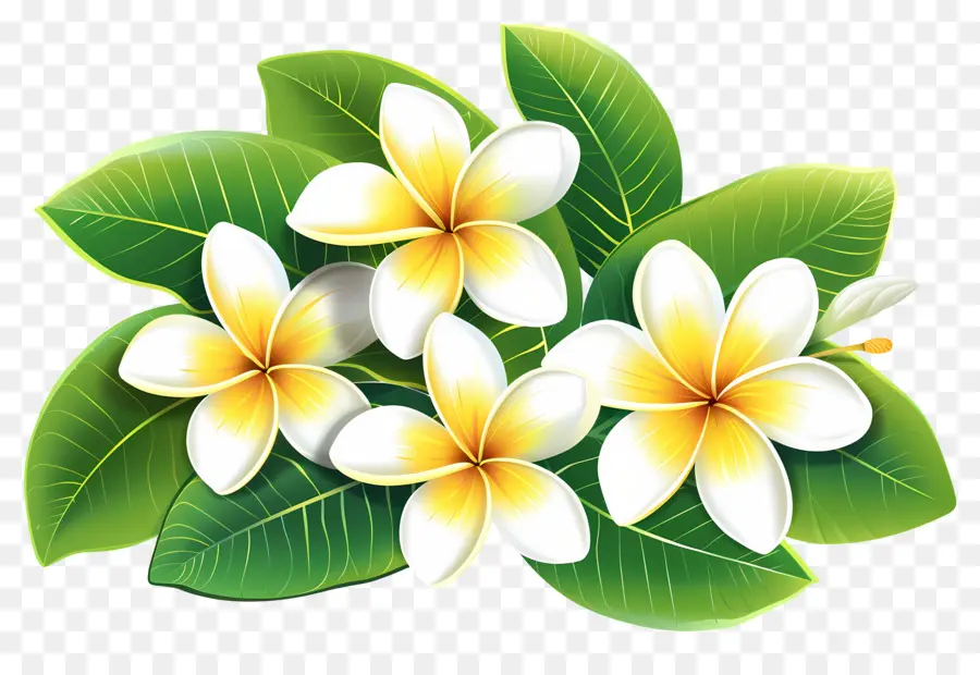 Frangipani Çiçeği，Plumeria'nın çiçekleri PNG