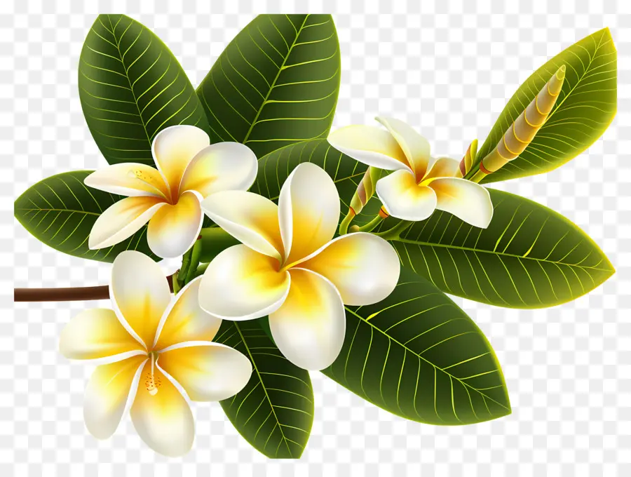 Frangipani Çiçeği，Plumeria'nın çiçekleri PNG