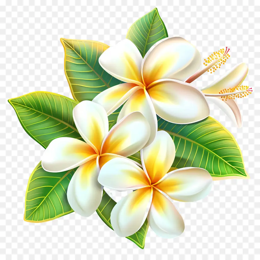 Frangipani Çiçeği，Plumeria Buketi PNG