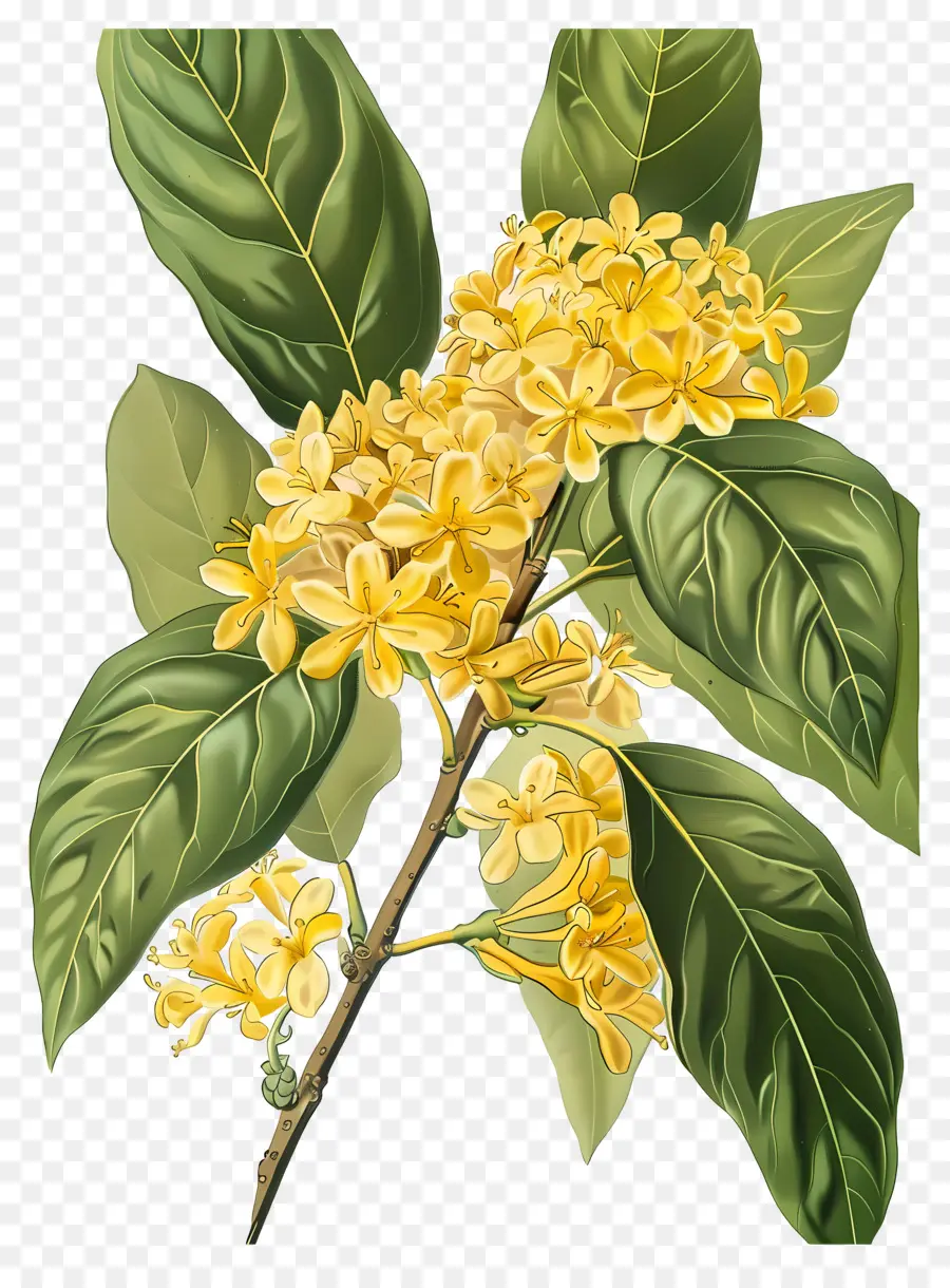 Osmanthus Çiçeği，Sarı Çiçekler PNG