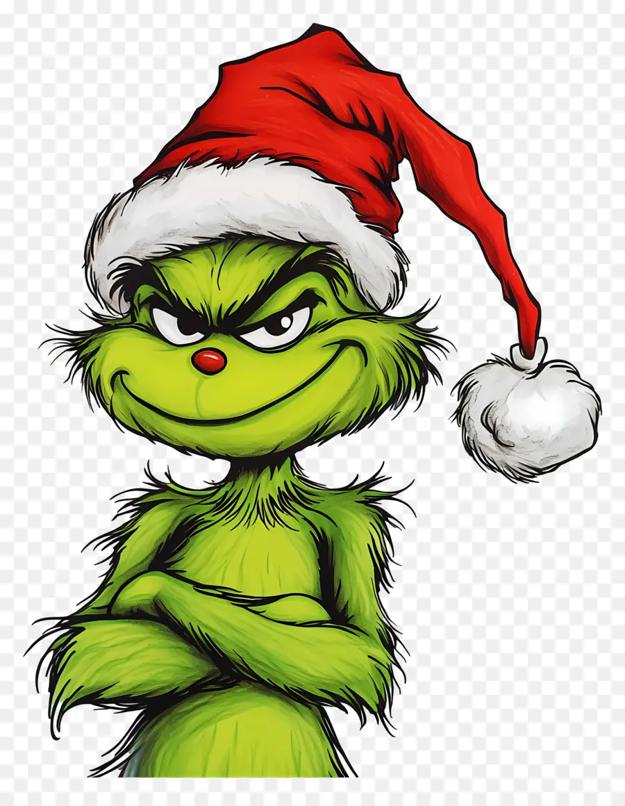 Mızıkçı，Yeşil Grinch PNG