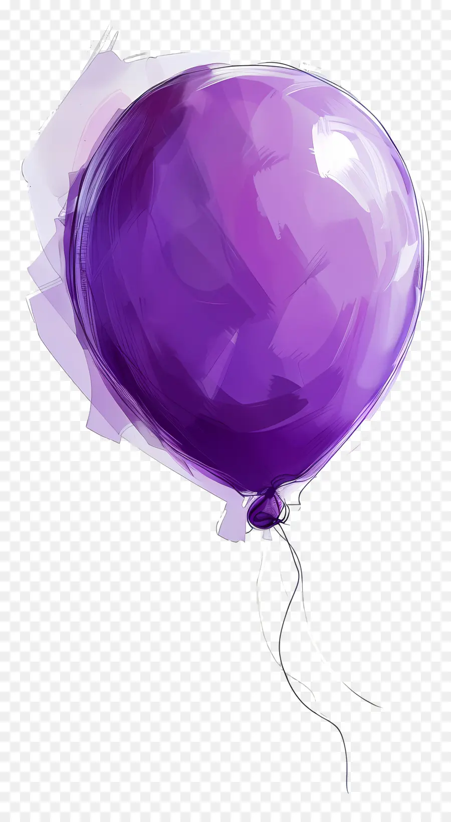 Tek Balon，Mor Balon PNG