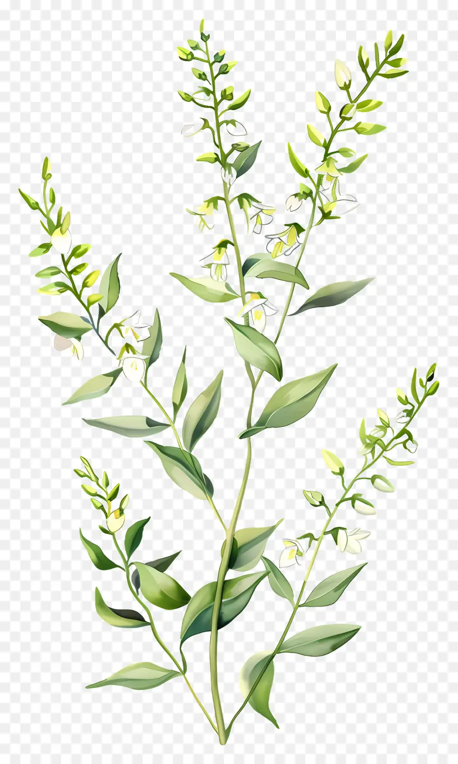 Cytisus Wolgaricus çiçeği，Beyaz çiçekler PNG