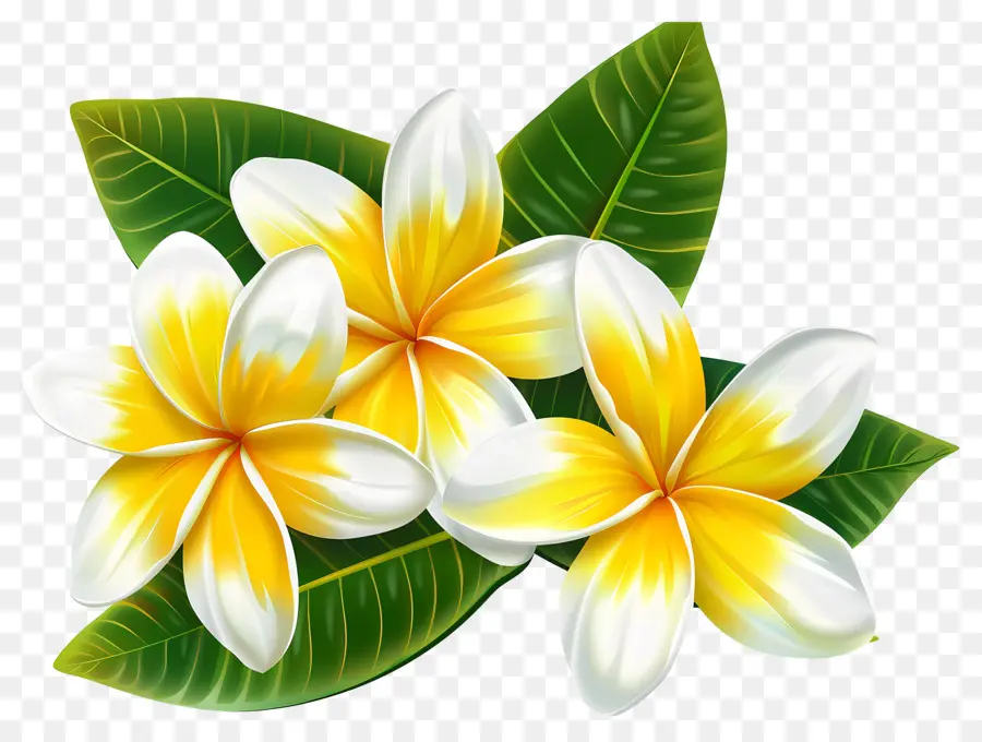 Frangipani Çiçeği，Plumeria'nın çiçekleri PNG