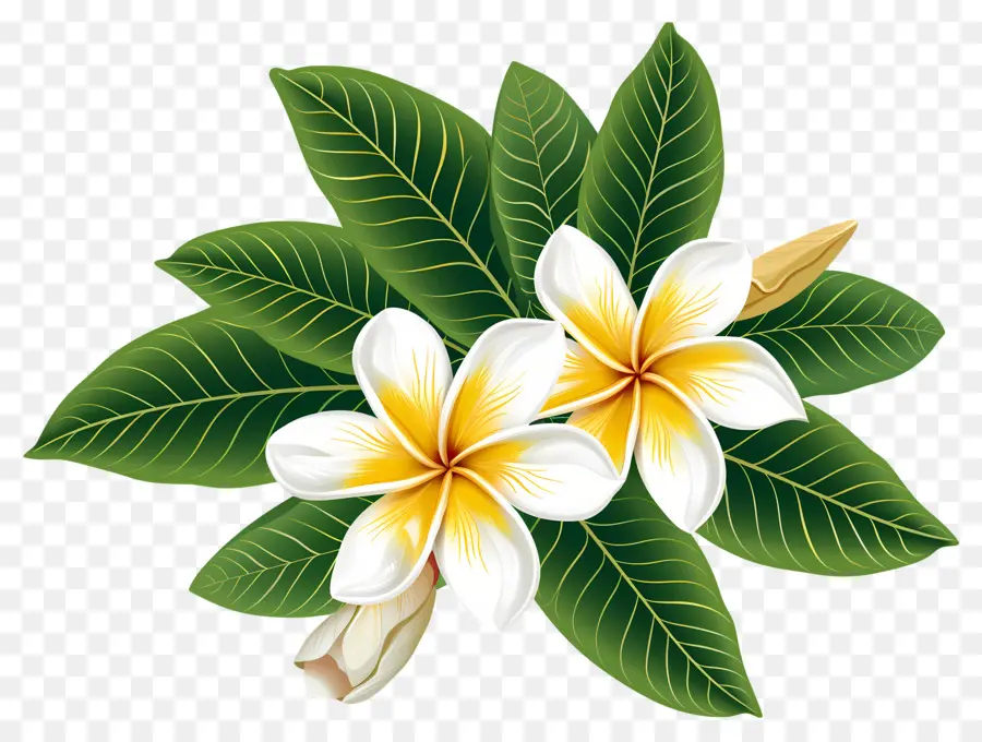 Frangipani Çiçeği，Plumeria'nın çiçekleri PNG