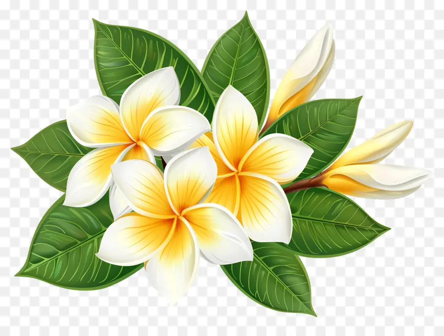 Frangipani Çiçeği，Plumeria'nın çiçekleri PNG