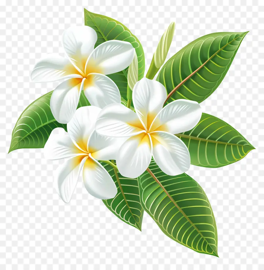 Frangipani Çiçeği，Çiçek çelengi PNG