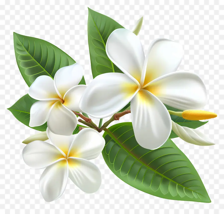 Frangipani Çiçeği，Plumeria'nın çiçekleri PNG