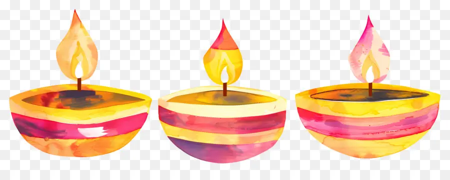 Diwali Diya，Dekoratif Lambalar PNG