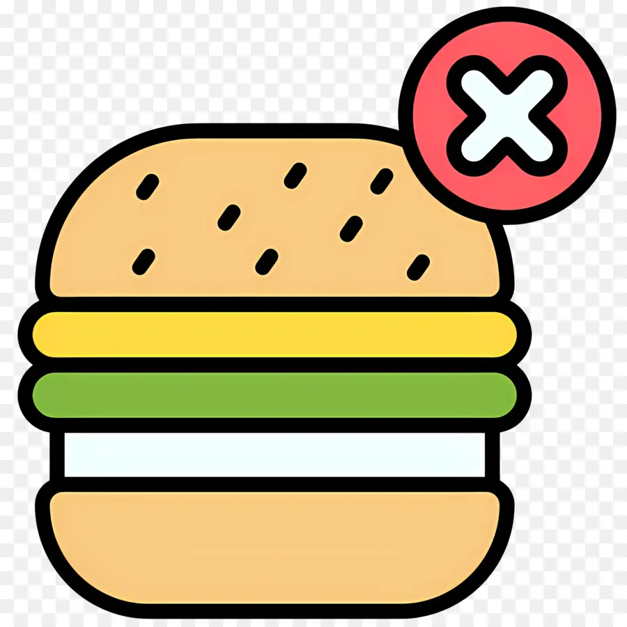 Yemek Yok，Haçlı Burger PNG