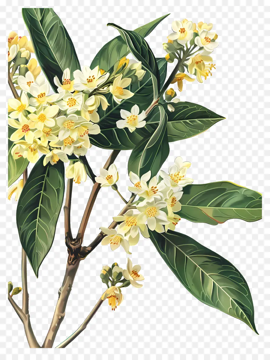 Osmanthus Çiçeği，Sarı Çiçekler PNG