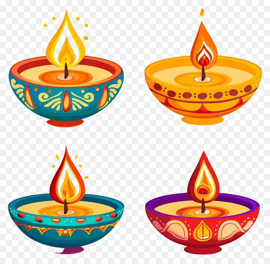 Diwali Mumu，Renkli Diyarlar PNG