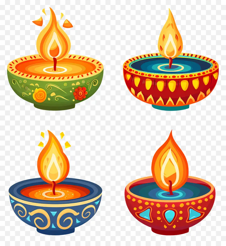 Diwali Mumu，Renkli Diyarlar PNG