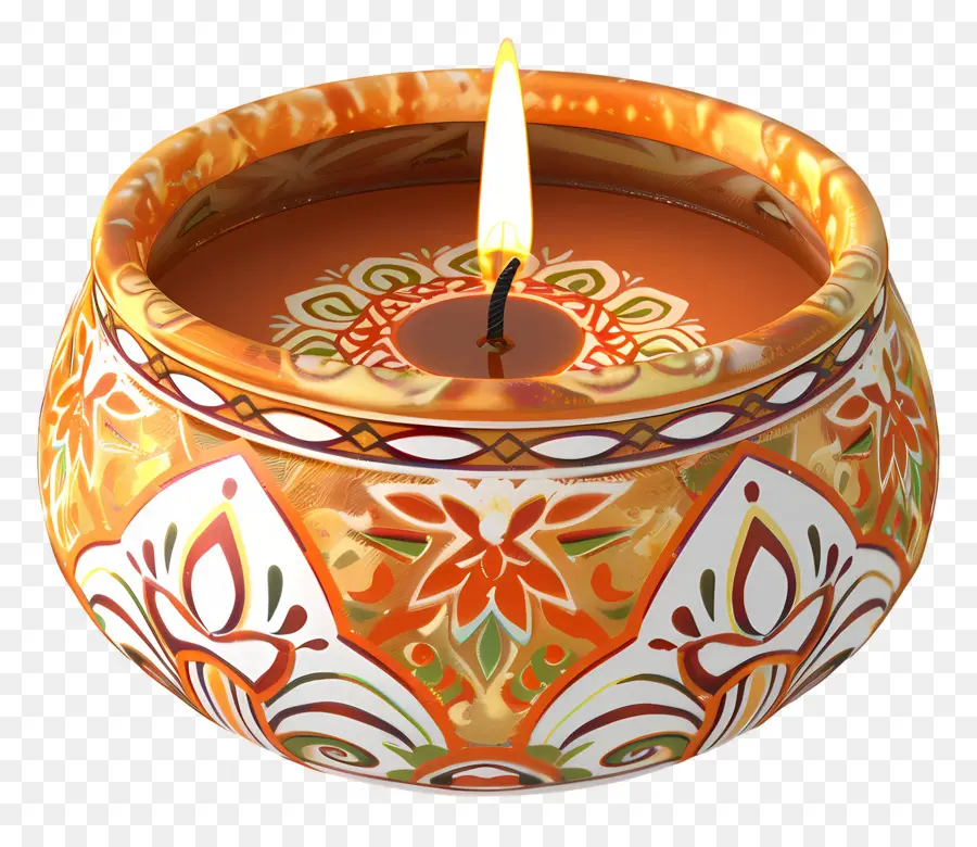 Diwali Mumu，çiçek Mum PNG