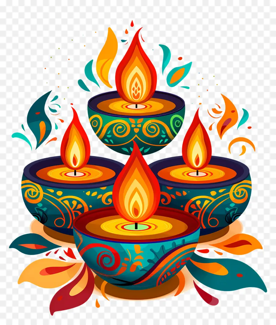 Diwali Mumu，Dekoratif Dia PNG