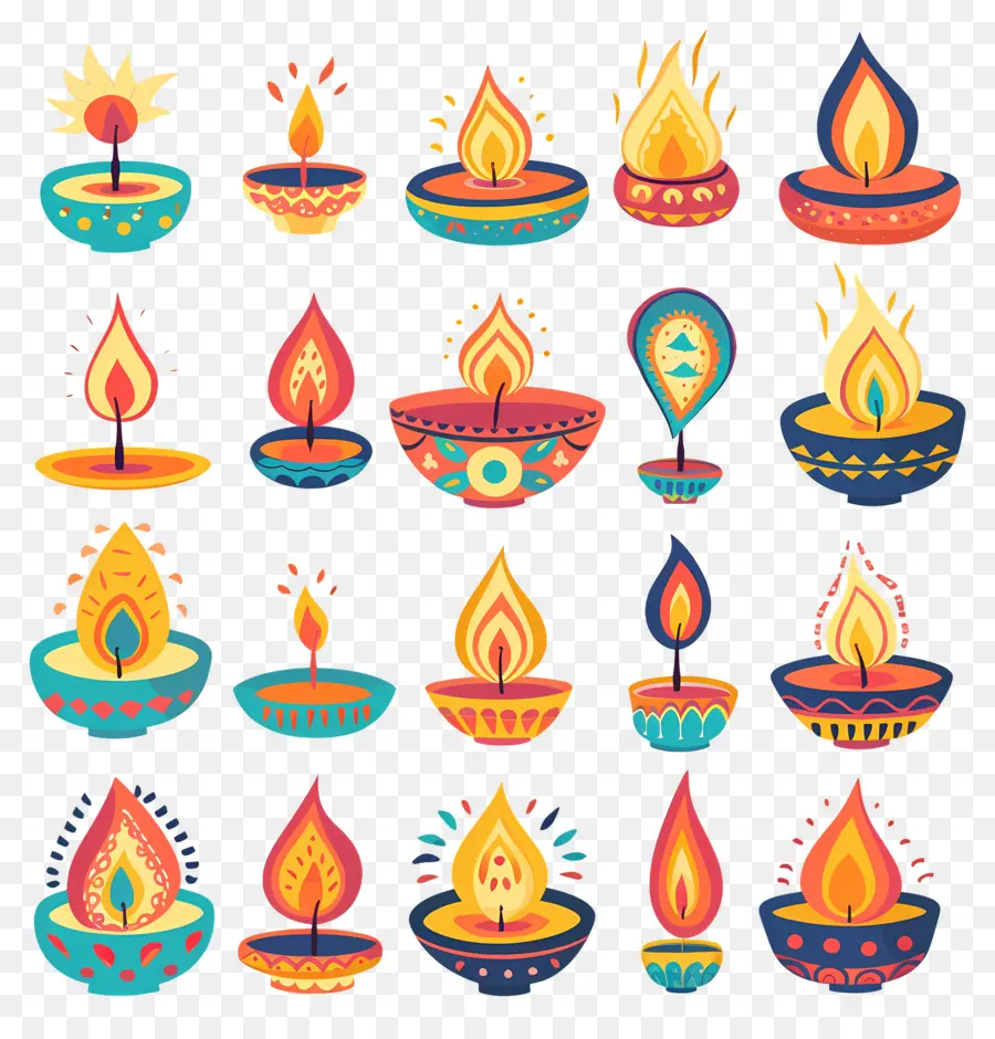 Diwali Mumu，Dekoratif Dia PNG