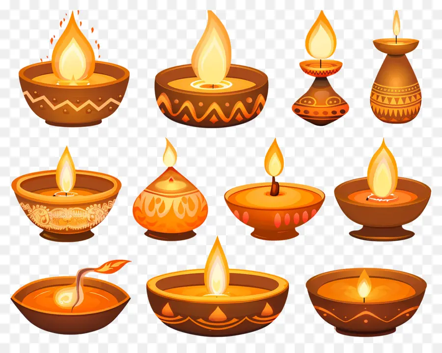 Diwali Mumu，Renkli Diyarlar PNG