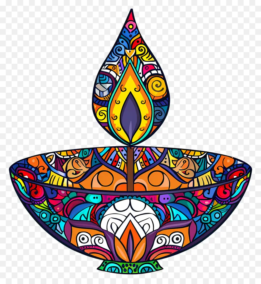 Diwali Diya，Karmaşık Dia PNG