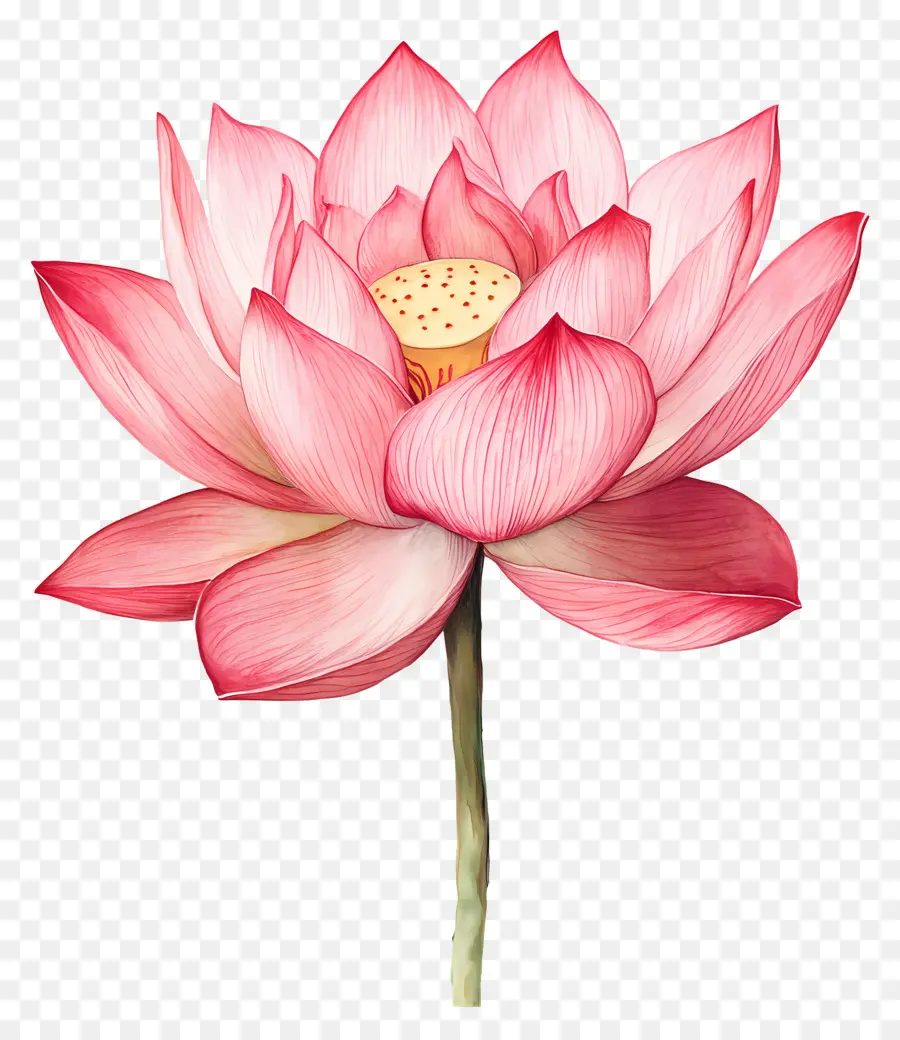 Suluboya Lotus，Pembe Lotus PNG