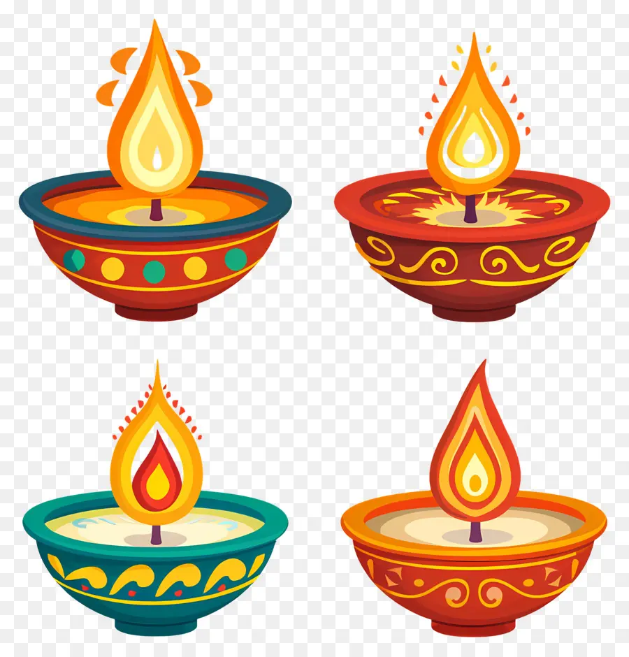 Diwali Mumu，Renkli Diyarlar PNG