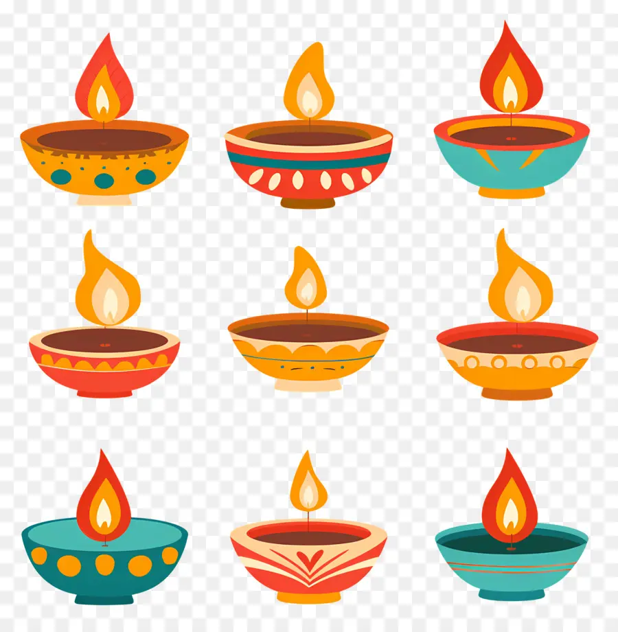 Diwali Mumu，Renkli Diyarlar PNG