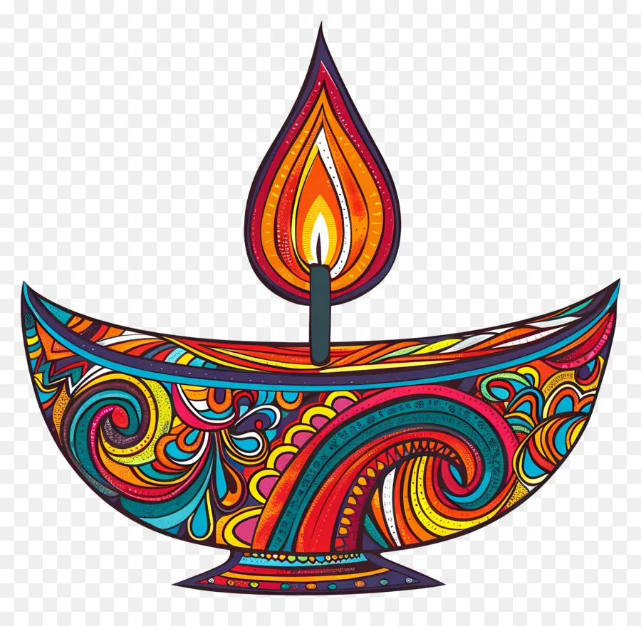 Diwali Diya，Karmaşık Dia PNG