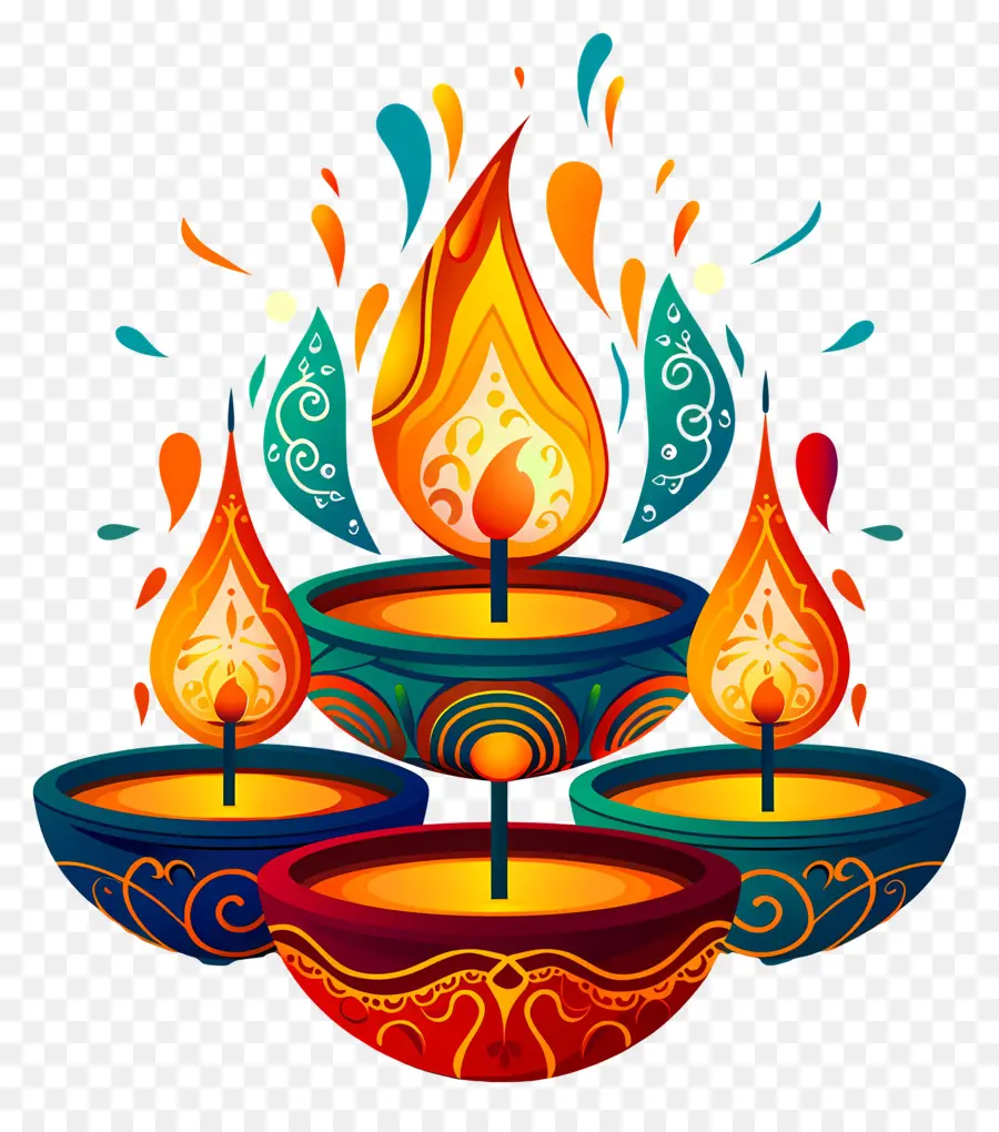 Diwali Mumu，Canlı Diyalar PNG