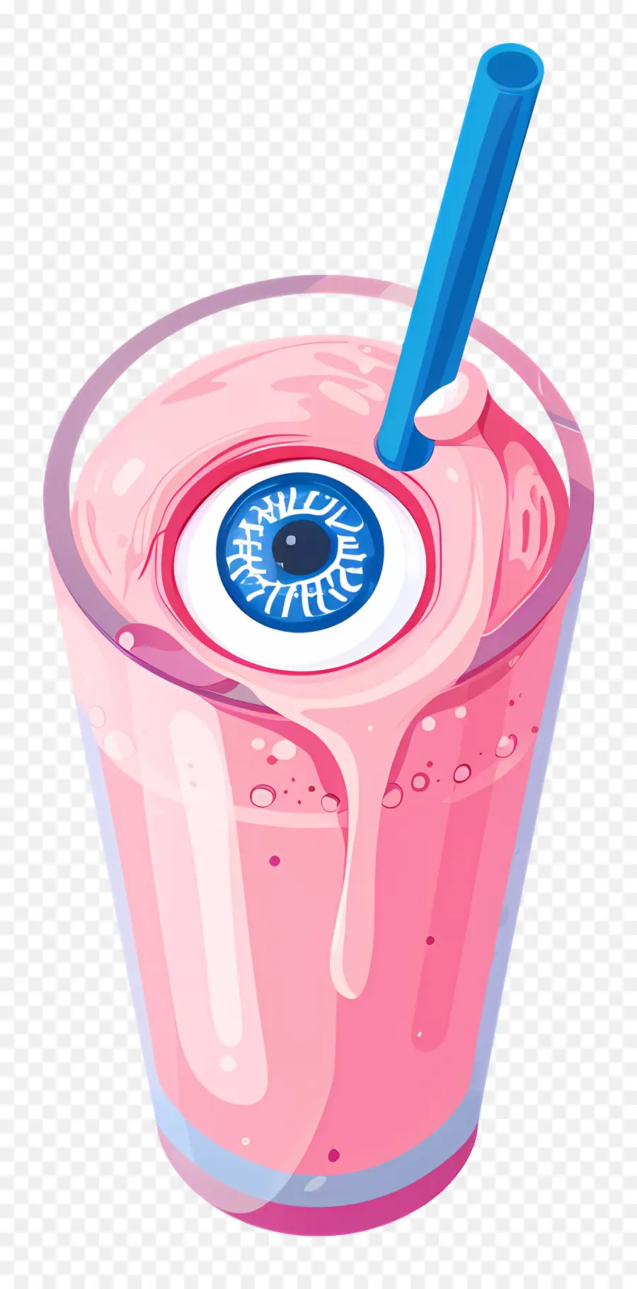 Cadılar Bayramı Içeceği，Pembe Göz Küresi Smoothie PNG