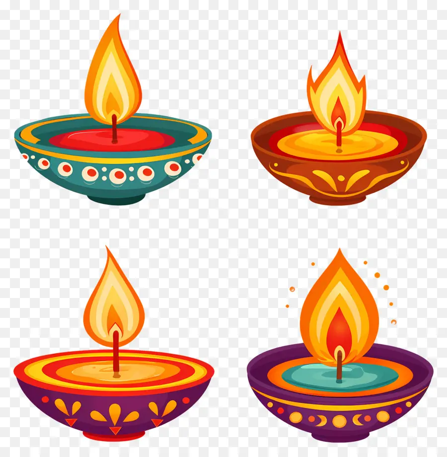 Diwali Mumu，Renkli Diyarlar PNG