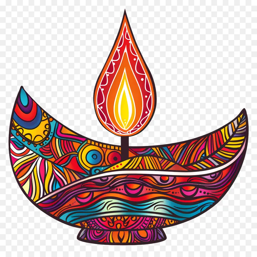 Diwali Diya，Karmaşık Dia PNG