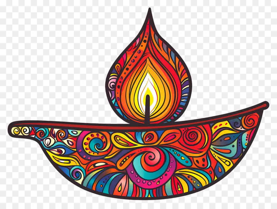 Diwali Diya，Karmaşık Dia PNG