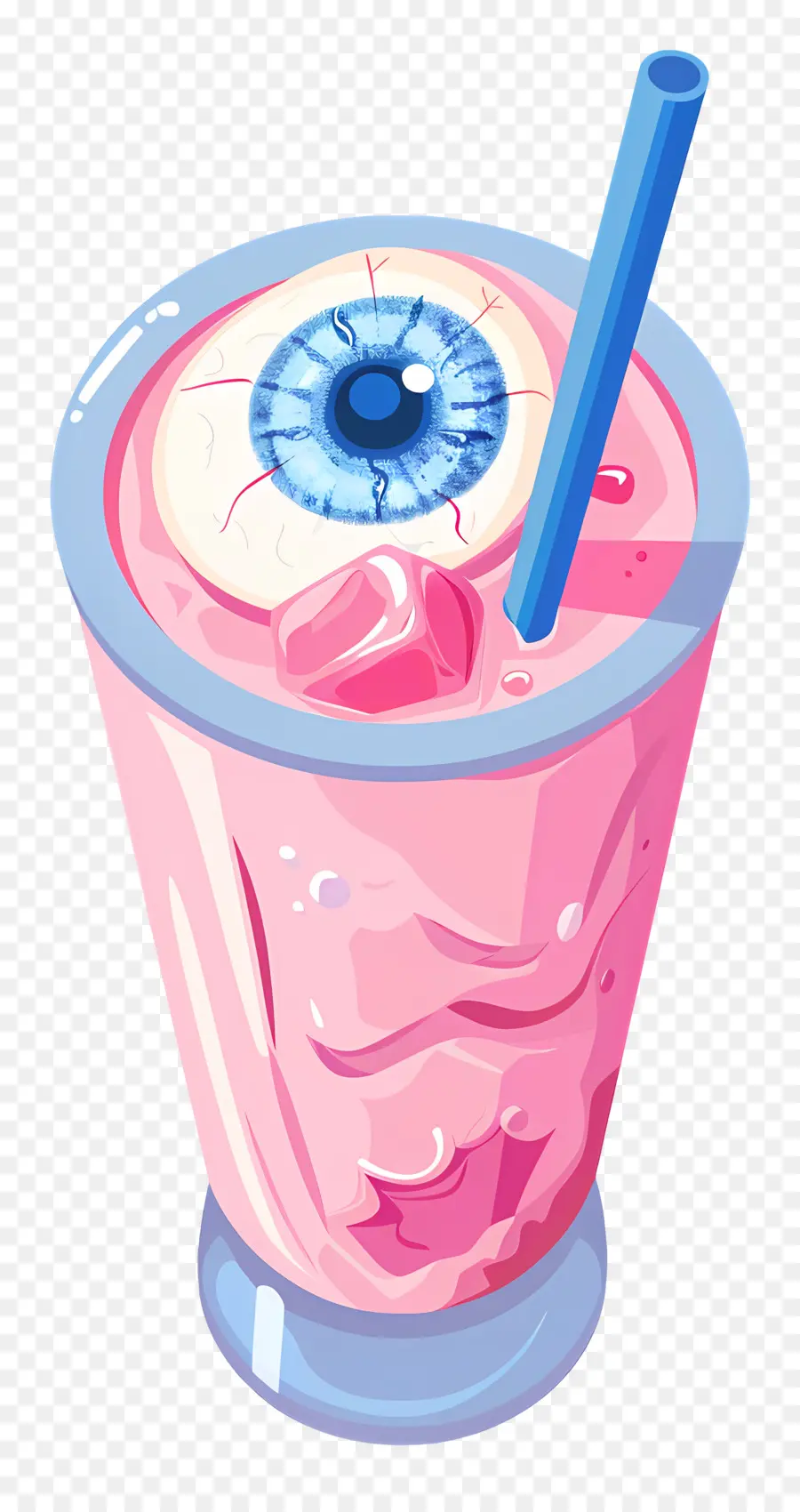 Cadılar Bayramı Içeceği，Pembe Göz Küresi Smoothie PNG