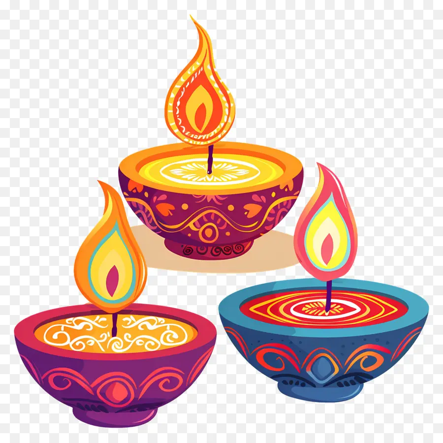 Diwali Mumu，Renkli Diyarlar PNG