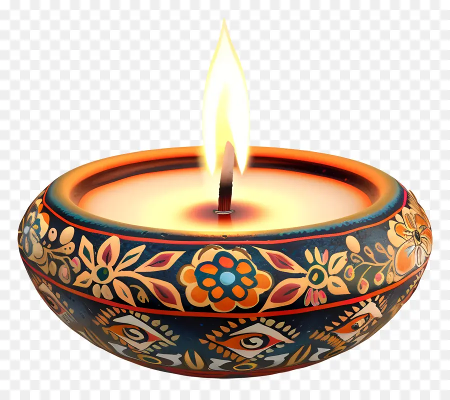 Diwali Mumu，çiçek Mum PNG