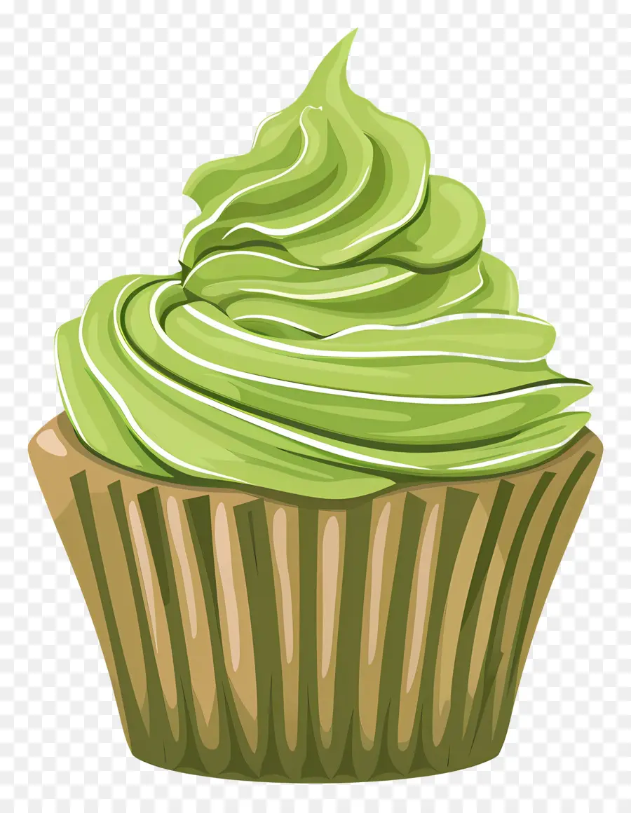 Matcha Cupcake，Kek PNG