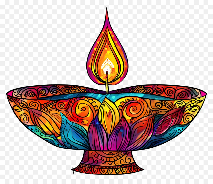 Diwali Diya，Sanatsal Diya PNG