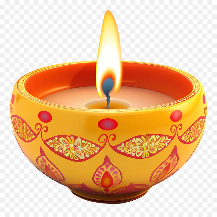 Diwali Mumu，çiçek Mum PNG